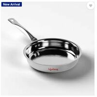 Lifelong Triply LLOTPFP22 Fry Pan 22 cm diameter 1.25 L capacity  (Triply, Induction Bottom)