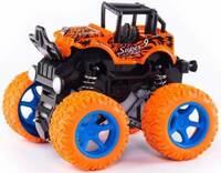 K A Enterprises monster trucks toys for boys, 360 degree rotation 4 wheels drive durable friction powered truck toys for kids inertia car toys for toddlers gifts for kids (pack of 1)- Multi color  (Multicolor)