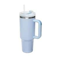 UnowYi 40 oz Tumbler With Handle and Straw Lid, Stainless Steel Vacuum Insulated Tumbler, Travel Mug Straw Covers Cup for Water, Iced Tea or Coffee, Smoothie, Gifts for Women Men