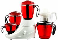 Butterfly Stainless Steel Desire Mixer Grinder with 4 Jars (Red and White), 760 Watt
