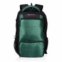 Amazon Basics 29 L Laptop Backpack for Men & Women | Spacious Front Pocket and Back Padding | For Travel, Outdoor, College | 34 L x 18 W x 45.5 H cm | Black & Olive