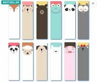 RINKON Bookmarks For Book Lovers Set Of 12 Pcs Designed Animals Theme Printed Quotes Bookmark Bookmark  (Animals, Multicolor)