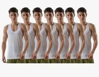 LUX VENUS Vest for Men White | 100% Cotton | Pack of 7