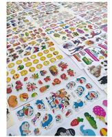 Eclet Wall Cartoon Puffy 3D PVC Cute Mix Stickers Funny for Kids On Gifts (20 Sheet), Removable, 12 x 12 x 12 cms