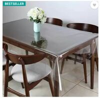 Flipkart SmartBuy Solid 6 Seater Table Cover  (Transparent, PVC)