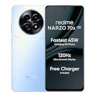 Realme NARZO 70x 5G (Ice Blue, 6GB RAM,128GB Storage)|120Hz Ultra Smooth Display|Dimensity 6100+ 6nm 5G|50MP AI Camera|45W Charger in The Box