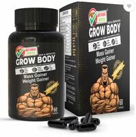 BEST CHOICE NUTRITION GROW BODY CAPSULE FOR WEIGHT GAIN, MUSCLE BUILDING AND MUSCLE MASS GAIN Whey Protein  (60 Capsules, Unflavored)