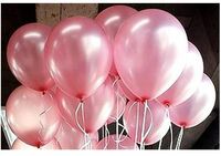 AMFIN® (Pack of 25) 10 inch Metallic Balloons Pink for Birthday Decoration, Decoration for Weddings, Engagement, Anniversary - Light Pink