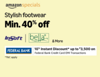 Amazon Specials Stylish Footwear- Min 40% off 