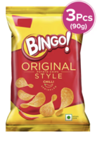 Instamart Bingo B2G1 Original Style Chilli Sprinkled Potato Chips 85 g x 3 [location specific]