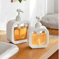 Perperual Handwash Soap Dispenser Bottle for Wash Basin, Heavy Duty ABS Plastic Multipurpose Liquid Soap Dispenser for Bathroo, Kitchen, Sink, Wash Basin, Shower Gel, Shampoo Refillable 1 Pc