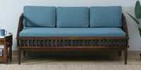 Kastav Sheesham Wood 3 Seater Sofa  (Provincial Teak Finish)