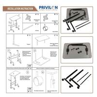 VISBY INDIA Multi-Purpose Laptop Table, Study Table| Bed Table| Adjustable Height, Portable for Office, Work Form Home | DIY Table, Easy to Assemble, Engineered (Black Ajustable)