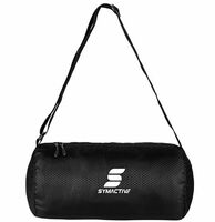 Amazon Brand - Symactive Basic Duffle Gym Bag| Fitness Bag | Sports Kit Bag | Training Bag | Shoulder Bag | Travel Carry Bag, with Adjustable Shoulder Strap, for Men/Women (Polyester, Black), 18 Cm