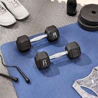 Amazon Basics Rubber Encased Hex Dumbbell