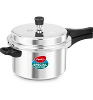 Pigeon by Stovekraft Aluminium Pressure Cooker 5 Litre Non Induction Base Outer Lid Cooker (Silver, 12737)