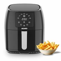 AGARO Sapphire Digital Air Fryer For Home, 4.5L, Electric Air Fryer Oven, 1400W, 7 Preset Programs, 360° Air Circulation