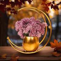 Decorative Vintage Table Gold Flower Vase
