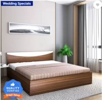 Perfect Homes Carol Engineered Wood King Bed (Finish Color (Walnut G & White)