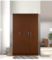 Massif 3 Door Wardrobe in Urban Walnut Finish