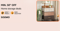 Min 50% off Home storage Deals SOLIMO