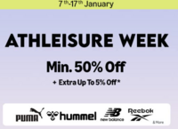 Amazon Athleisure Week: Min 50% Off + extra upto 5% off