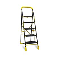 TRENDY Cameo Heavy Duty Foldable Metal Step Ladder with Anti-Skid Shoes and Extra Strong Wide Steps