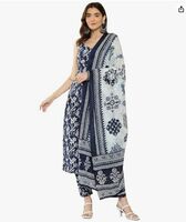GoSriKi Women Rayon Blend Kurta Pant With Dupatta