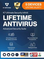 K7 Ultimate Security Infiniti Antivirus 2024 | Lifetime Validity for 5 Devices