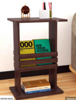 Leonardo End Table in Flowery Wenge Finish