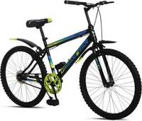 Urban Star 24T INSANE City Bike (Single Speed, Green, Black, Rigid)