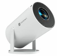 Portronics Beem 440 Smart LED Projector with 720p HD Resolution, Rotatable Design, Built-in Streaming Apps (Netflix, Prime Video, Hotstar), 2000 Lumens, Screen Mirroring, 3 Watts Speaker (White)