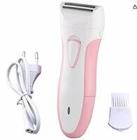 Concepta Women's Rechargeable Double Razor Shaver for Under Arms, Bikini Line, Hands and Legs (White Pink Colour), Battery Powered