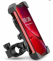 SUNMI Bike Phone Mount Anti Shake and Stable Aluminium Silicone Cradle Clamp with 360° Rotation Bicycle Phone Mount/Bike Accessories/Bike Phone Holder -Black