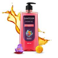 Santoor Brightening Shower Gel With Natural Saffron | Men & Women 500ml (Location Specific)