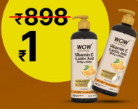 Vitamin C Body Lotion- 400 ml - Pack of 2 + Free Gift at Re. 1 + 99 Shipping Charges