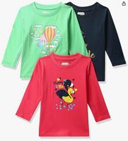 MINITATU Girl's Animal Print Regular Fit T-Shirt