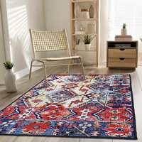 Status Contract 3 X 5 Feet Multi Printed Vintage Persian Carpet Rug Runner For Bedroom