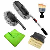 Innovista Microfiber Car Cleaning Kit with Duster, Car Cleaning Brush Exteriror and Interiror Car Cleaning Cloth