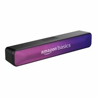 amazon basics Wireless Soundbar with Bluetooth, USB, and Party RGB Lights for Tv, Mobile, Pc, Tablets, and Laptops, 16W