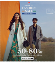 Myntra Right To Fashion Sale 50-80% Off + Bank offer 