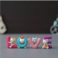 eCraftIndia Multicolor Polyresin Love Animated Characters Decorative Showpiece for Valentine's Day, for Expressing Love - Best Choice for Girlfriend, Boyfriend, Husband, Wife