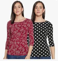Amazon Brand - Myx Slim Fot T-Shirt/Tops for Women