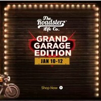 Roadster Grand Garage Sale: 50%-80% off on Jeans, Shirts & more (10-12 jan)