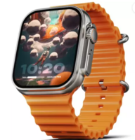 Boult Crown 1.95'' Screen, BT Calling, Working Crown, Zinc Alloy Frame, 900 Nits, SpO2 Smartwatch  (Orange Strap, Free Size)