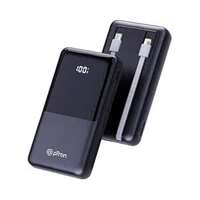 pTron Dynamo Power 20000mAh 22.5W Super Fast Charging Power Bank with Quick Charge & 20W Power Delivery, Built-in Charging Cables, 4 Outputs, Type-C Input/Output Port & LED Battery Display (Black)