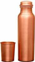 SIGNORA WARE Copper Bottle With Glass (Matt) (Pack Of 1 Bottle + 1 Glass 275 Ml)