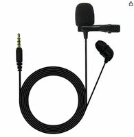 JBL (Renewed) Commercial CSLM20 Auxiliary Omnidirectional Lavalier Microphone, Earphone for Calls, Video Conferences, and Monitoring (Black)