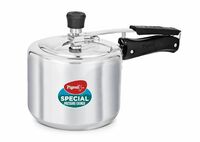 Pigeon by Stovekraft 3 Litre Special Aluminium Inner Lid Non-Induction base Pressure Cooker (Silver) BIS Certified
