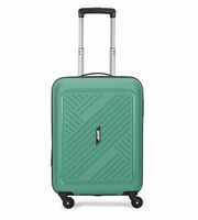 ALFA Rhino Cabin 55 Cm (Small) 4 Wheels Trolley Bags for Travel, Hard Case Lightweight Bag with Combination Lock, Tough Suitcase for Travel - 3 Years Warranty(Green)